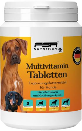 FSA NUTRITION Multivitamintabletten für Hunde, Vitamine für Hunde