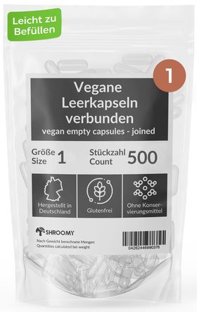 SHROOMY Leerkapseln Größe 1 verbunden