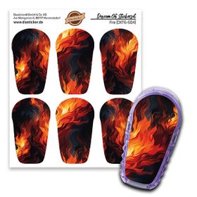 Diasticker® Dexcom G6 Stickerset "Fire"