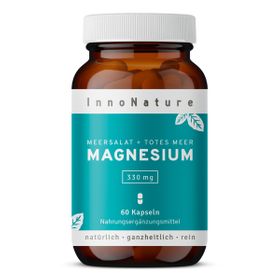 InnoNature Magnesium Kapseln | natürliches Magnesiumoxid aus dem Toten Meer | vegan