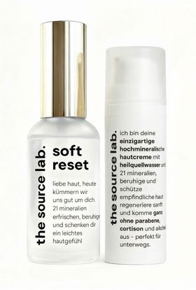 the source lab. Duo Hautpflegeset – Beruhigende Pflege für sensible Haut (Spray & Creme)