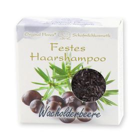 Florex - Festes Haarshampoo mit Schafmilch in Papier-Schachtel, Wacholderbeere