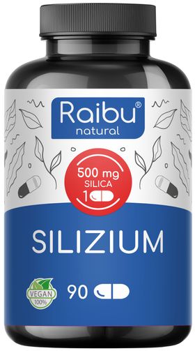 Silizium Kapseln Hochdosiert - 667mg Organisches Silica aus Bambusextrakt - RAIBU