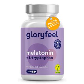 gloryfeel® Melatonin +  L-Tryptophan, Vitamin B6 & Magnesium Kapseln