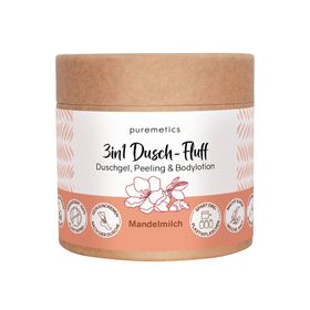 puremetics 3in1 Dusch-Fluff 'Mandelmilch'