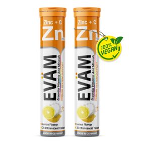 EVÄM Vitamin C + Zink Brausetabletten - 2er Pack