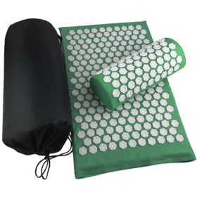 Sport-Knight® Akupressurmatte Lotus, mit Kissen und Tragetasche Grün