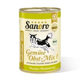 Sanoro - BIO Gemüse-Obst-Mix 1 pur mit Bio-Karotte & Bio-Zucchini