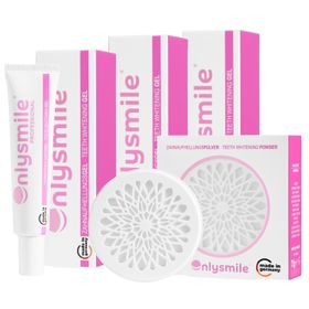 OnlySmile® 6-Month Whitening Bundle – 3x Whitening Gel & 1x Zahnpulver