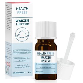 Health Press Warzenentferner – 2 ml – Warzen entfernen an Händen & Füßen – nur 1 Anwendung nötig