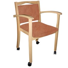einrichtungsdesign24 Seniorenstuhl mit Armlehnen auf Rollen Alexander
