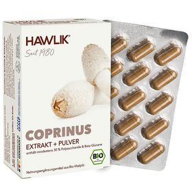Hawlik Bio Coprinus Extrakt + Pulver Kapseln