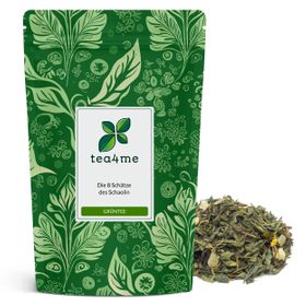 tea4me Grüntee Die 8 Schätze des Schaolin mit Ananas-Erdbeere-Geschmack
