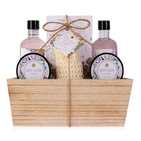 Geschenkset Duschset Pflegeset Wellness Damen Lavendel Floral Dreams