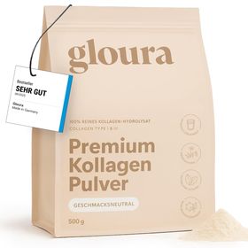 Gloura® Kollagen Pulver Hydrolysat Typ 1 & 3 - Geschmacksneutral