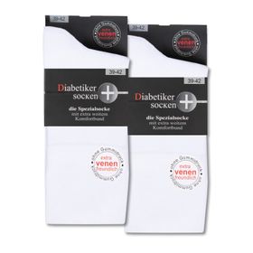 Diabetiker Socken ohne Gummi für Damen und Herren