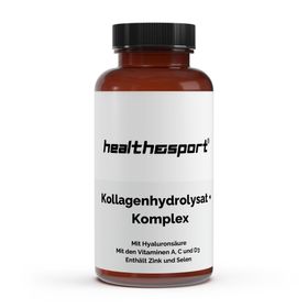 HEALTH & SPORT Kollagenhydrolysat PLUS Komplex Kapseln - Für Haut, Haare und Nägel