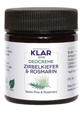 Deo Creme Zirbelkiefer & Rosmarin