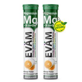 EVÄM Magnesium + B-Komplex Brausetabletten - 2er Pack