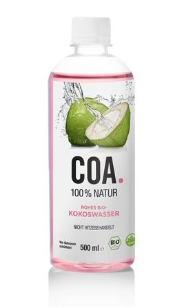 COA. Rohes Bio-Kokoswasser