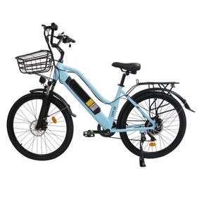 ORLMS City Elektrofahrrad mit Frontkorb, 48V 15Ah Akku