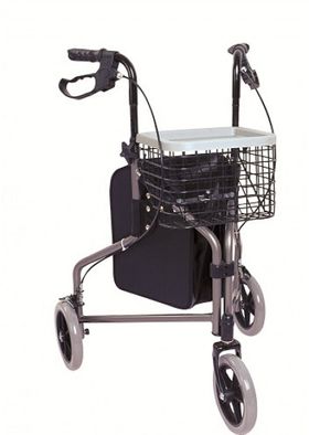 ANTAR Aluminium Dreirad Rollator mit Klapprahmen