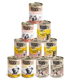 Dogs’n Tiger Adult Hundefutter, Mixpaket Geflügel Liebe