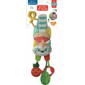 clementoni baby Plüsch-Waschbär mit Clip zum Aufhängen