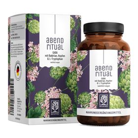 Baldrian GABA Komplex 90 vegane Kapseln Hopfen L-Tryptophan Abendritual NATURTREU®