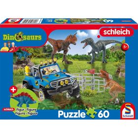 schmidt Puzzle Schleich Prähistorische Giganten 60 Teile + Schleich-Figur