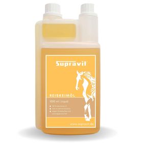 Supravit Reiskeimöl für Pferde 100% naturrein – kaltgepresst & reich an Gamma-Oryzanol