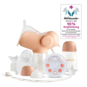 Annabella Kompakte Milchpumpe, elektrisch & tragbar, Zungensimulation, Nachtlicht, BPA-frei