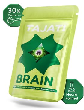 TAJATI Brain Booster L-theanin Pulver vegan - Natürliches Nootropikum