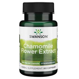Swanson, Chamomille Flower Extract (Kamillenblüten-Extrakt),glutenfreie Kapseln