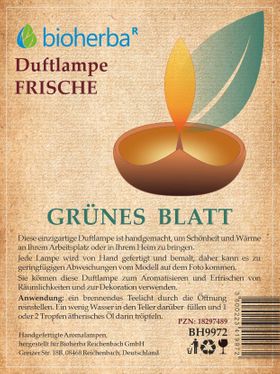 Duftlampe Grünes Blatt Frische PZN 18297489