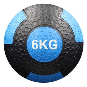 GladiatorFit Gewichtsball Medecine Ball aus strapazierfähigem Gummi - 6 KG
