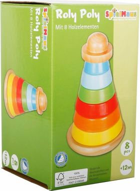 Spielmaus Holz SMH Stehauf-Stapelturm, 8 tlg. (40771131)