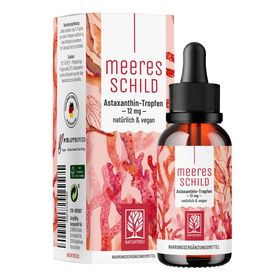 Astaxanthin Tropfen hochdosiert & vegan - Meeresschild - NATURTREU®