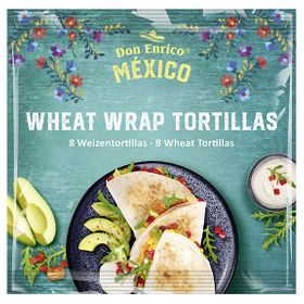 Don Enrico Wheat Wrap Tortillas, 8 Weizentortillas