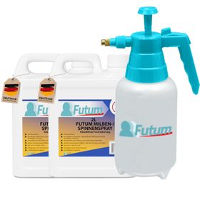 FUTUM 2x2L Milben- / Spinnenspray + 2L Sprüher