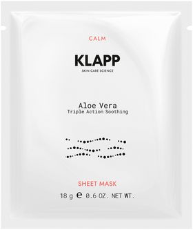 Klapp, Aloe Vera Multi Level Performance Triple Action Soothing Sheet Mask