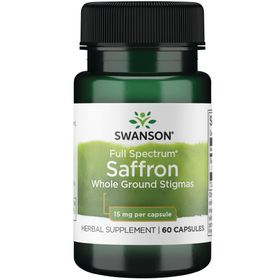 Swanson, Full Spectrum Saffron (Safran), 15mg, aus Crocus sativus, Hochdosiert,Kapseln