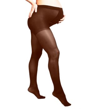 MYSANITY® Schwangerschaftsstrumpfhose, 40 Den abgestufte Kompression, Schwarz