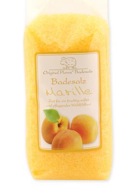 Badesalz Badezusatz Marille mit Bio Schafmilch