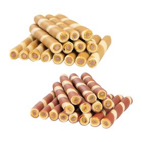Schecker Kausnack - gefüllte  Ringelröllchen