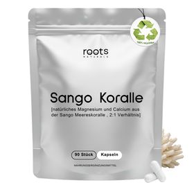 Sango Meereskoralle Kapseln (Sango Koralle Calcium + Magnesium) von roots NATURALS®