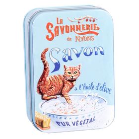 La Savonnerie de Nyons - Metallbox mit Seife - Chat Roux