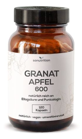 Sanutrition® - Granatapfel 600 mg | reich an Ellagsäure & Punicalagin