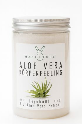 Haslinger Aloe Vera Körperpeeling Jojobaöl und Bio Aloe Vera Extrakt