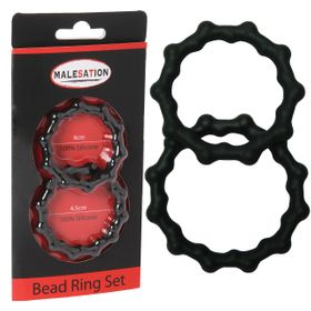 MALESATION Bead Ring Set